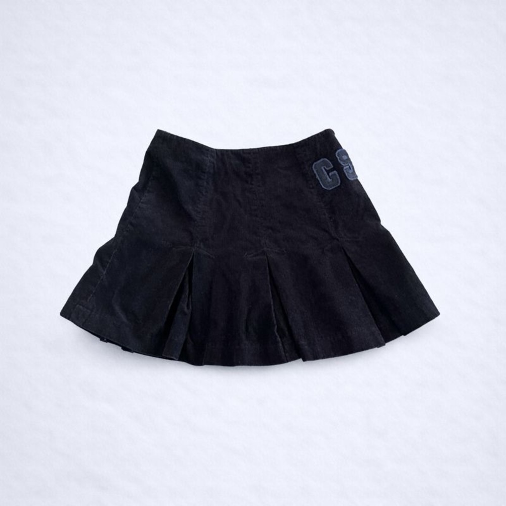 Smart Set Navy Corduroy Pleated Mini Skirt Preppy Tenniscore Y2K XS - Picture 2 of 10